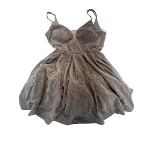 Sparkly Party Dress Sleeveless Silver Gray Mini Cocktail Homecoming Formal Women